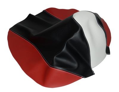 buddyseat-dek Aerox zwart-rood-wit (model 2012)